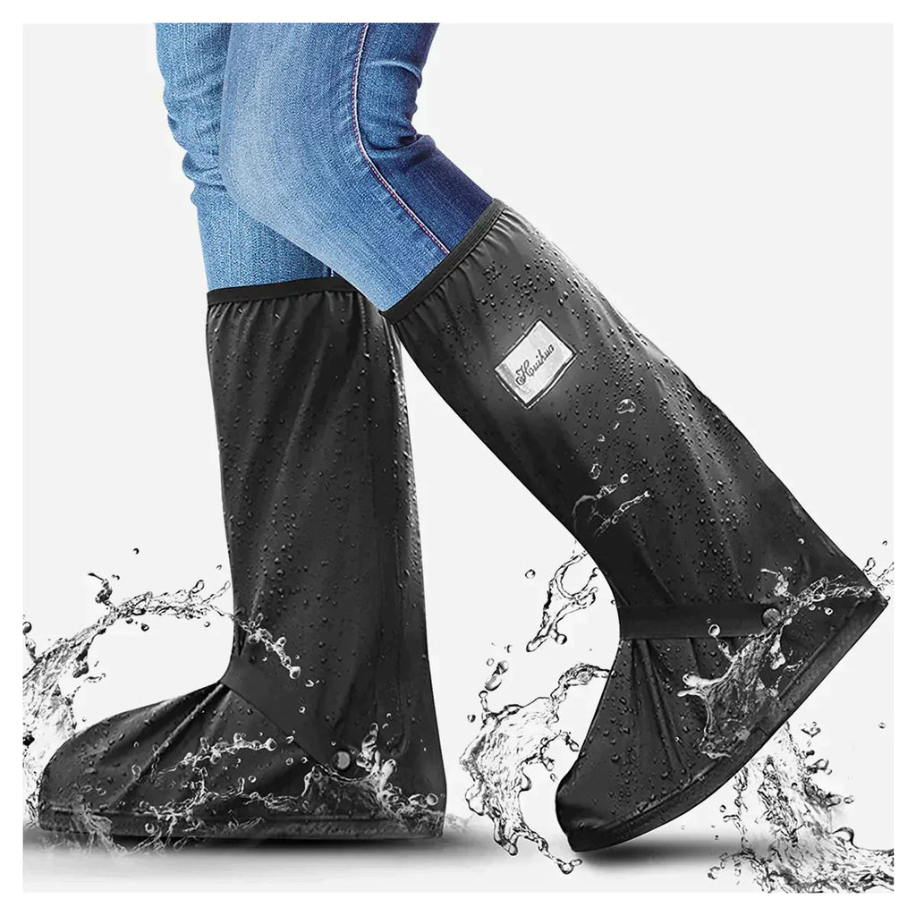 Waterproof Shoe Covers for Rain & Mud – Reusable Non-Slip Overshoes, Foldable, Fits Sneakers & Boots, S–2XL