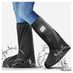 Waterproof Shoe Covers for Rain & Mud – Reusable Non-Slip Overshoes, Foldable, Fits Sneakers & Boots, S–2XL