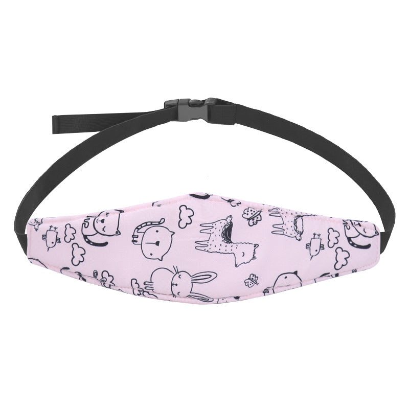 Child Headrest for Car Seat – Adjustable Head Support for Sleeping in Car Seat, Soft & Breathable, Gray, Dinosaur, Ocean or Pink Pink