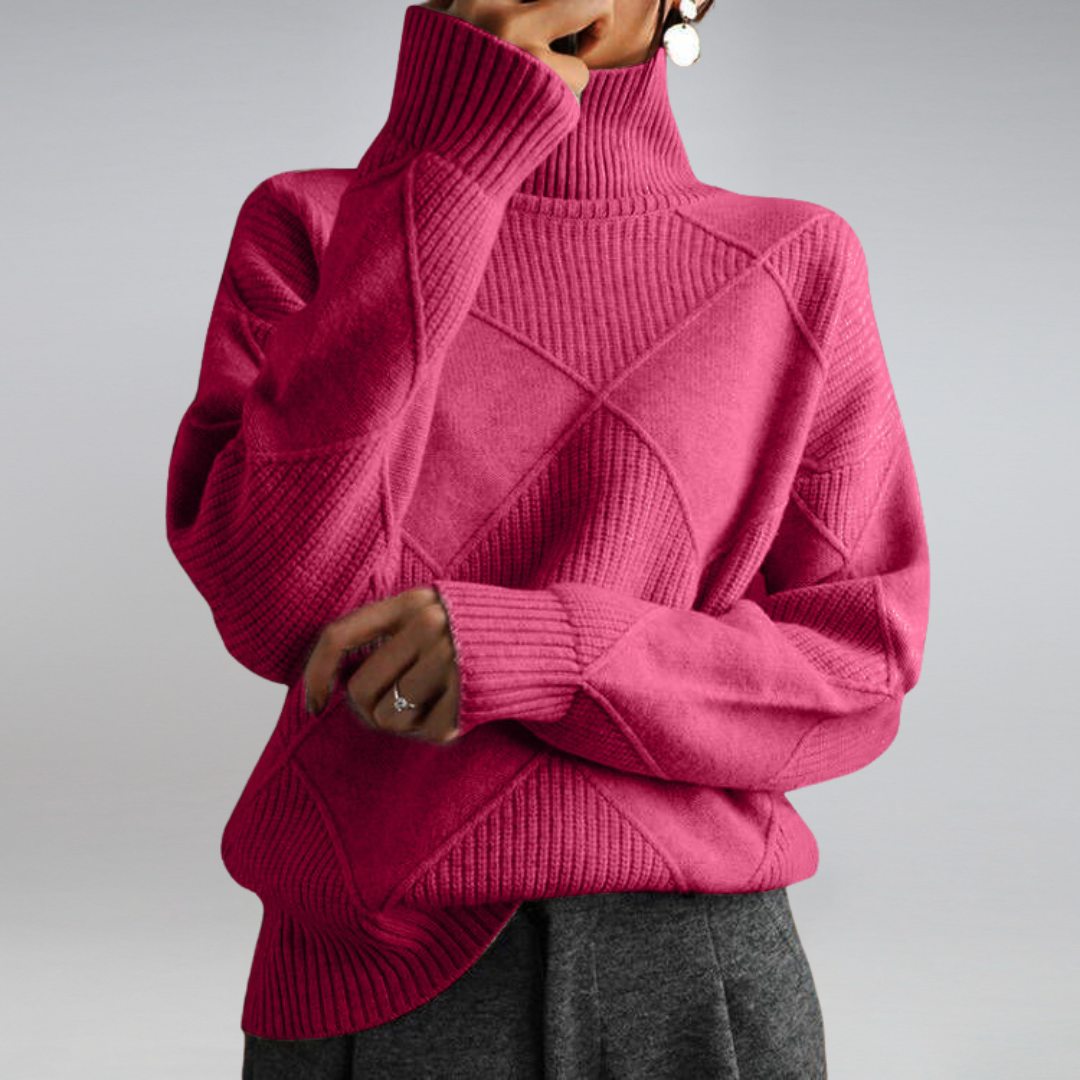 Women’s Luxury Turtleneck in a warm design.
