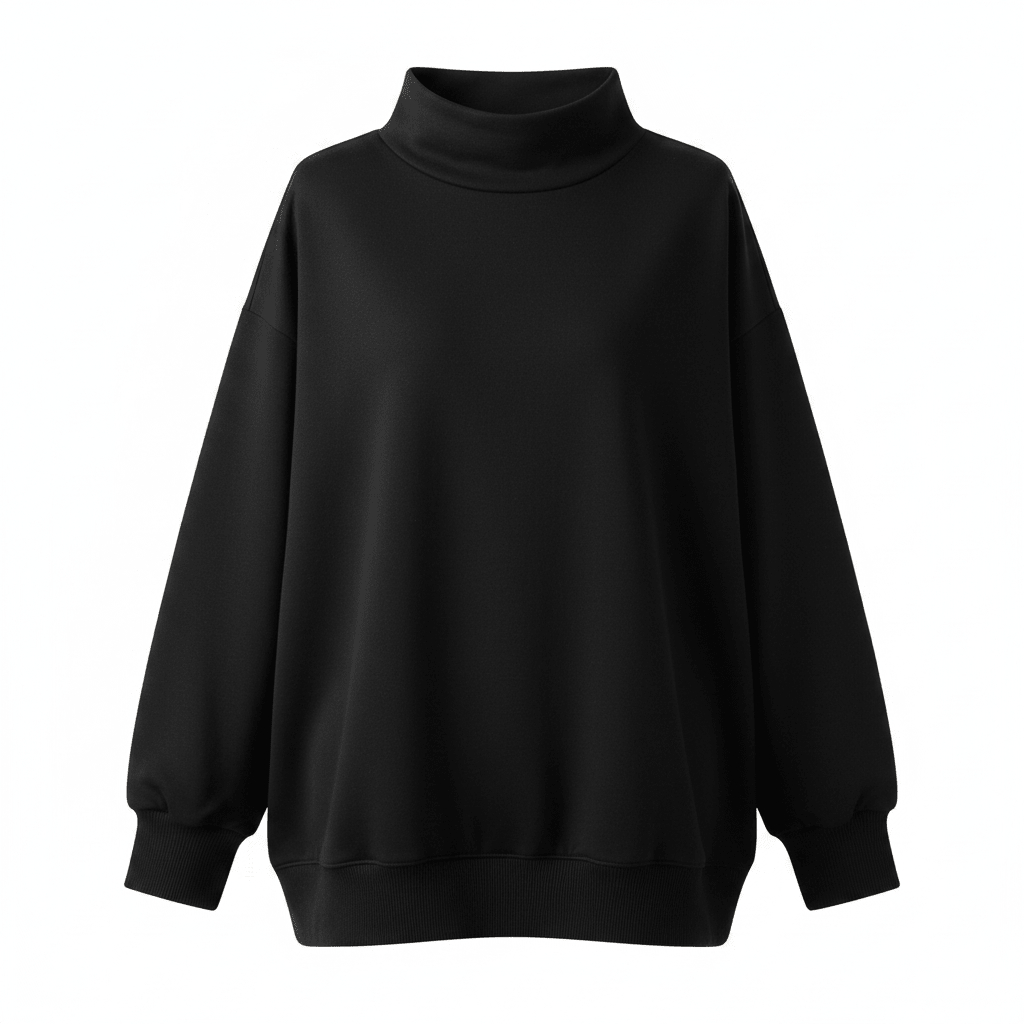 Women's Oversized Casual Sweater | Black