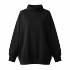 Women's Oversized Casual Sweater | Black