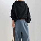 Women's Oversized Casual Sweater | Black