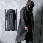 Calico | Men’s Raincoat – Long Waterproof Breathable Coat with Adjustable Hood