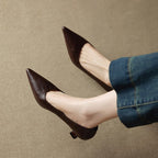 Aeris | Women’s Genuine Leather Heels – Chic Artisan Pointed-Toe & Refined Stiletto Comfort 8