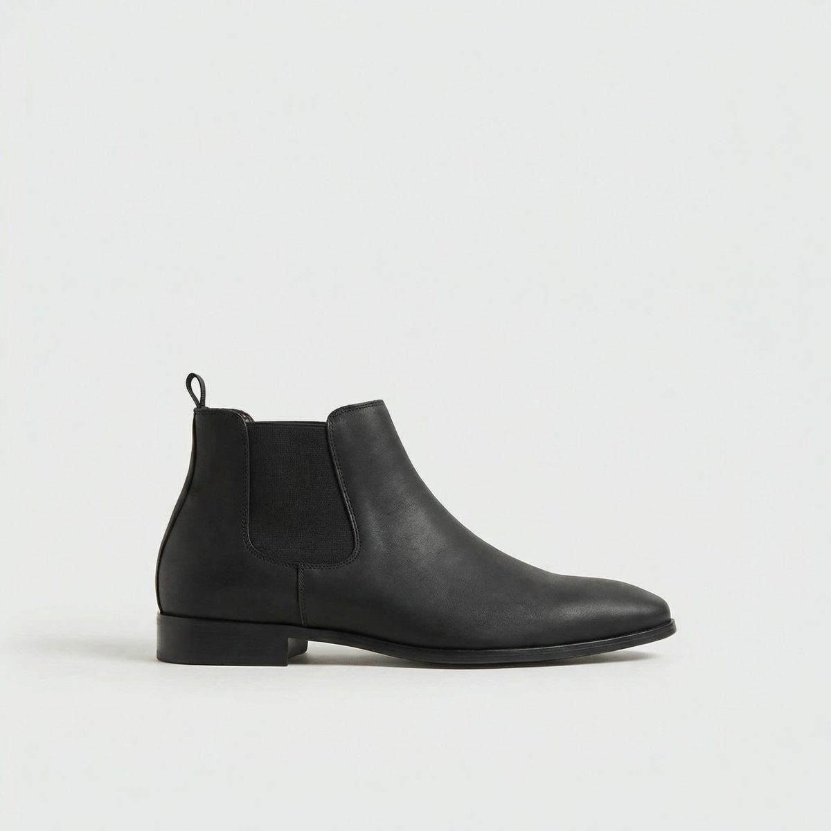 Alaric | Premium Smooth Leather Black Chelsea Boots for Men & Women 9