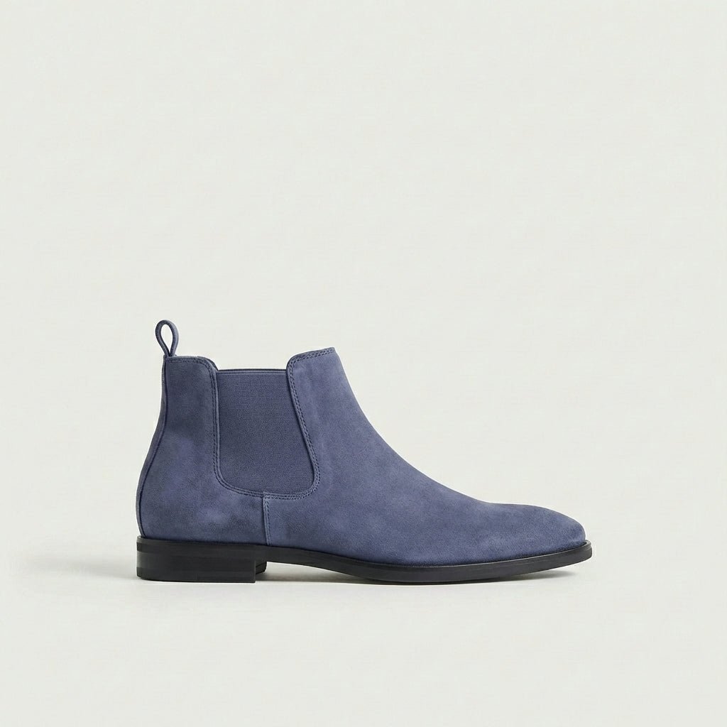 Mane | Timeless and Durable Leather Chelsea Boots Blue