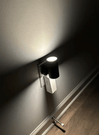 Plug-In LED Wall Light – Dimmable Night Light with Dusk to Dawn Sensor, 10W Warm White, for Bedroom & Hallway, Black or White