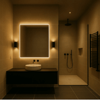 Plug-In LED Wall Light – Dimmable Night Light with Dusk to Dawn Sensor, 10W Warm White, for Bedroom & Hallway, Black or White