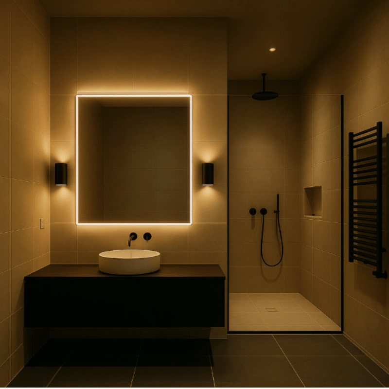 Plug-In LED Wall Light – Dimmable Night Light with Dusk to Dawn Sensor, 10W Warm White, for Bedroom & Hallway, Black or White