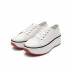 Vyssion | Women’s Reed Vogue Step Sneakers – Chic Artisan Slip-On & Refined Slimming Agility
