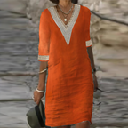 Zahara | Summer Cotton-Linen Dress