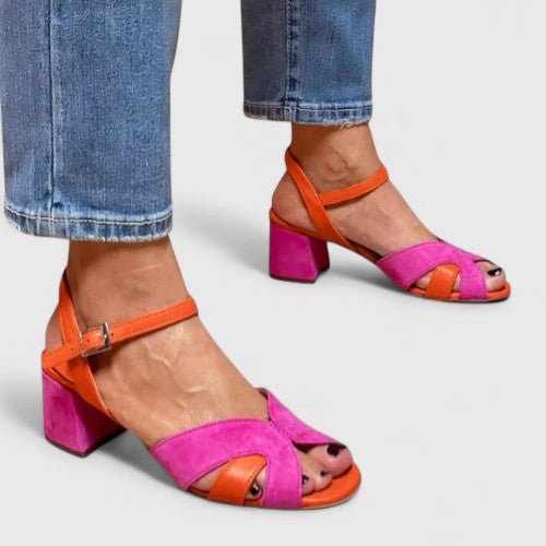 Pamelo | Comfortable Orthopaedic Sandals with Trendy Block Heel