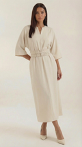Ana Belted Waist Maxi Dress 0