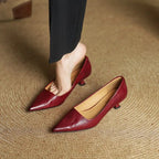 Anok | Women’s Genuine Leather Heels – Chic Artisan Pointed-Toe & Refined Stiletto Comfort 1