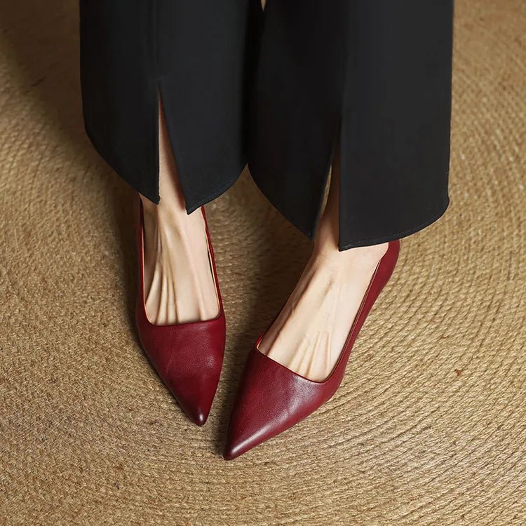 Anok | Women’s Genuine Leather Heels – Chic Artisan Pointed-Toe & Refined Stiletto Comfort 3