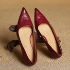 Anok | Women’s Genuine Leather Heels – Chic Artisan Pointed-Toe & Refined Stiletto Comfort 6