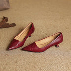 Anok | Women’s Genuine Leather Heels – Chic Artisan Pointed-Toe & Refined Stiletto Comfort 7
