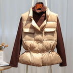 Anoukil | Women's Modern Puffer Vest with Notched Collar and Pockets | Warm 1