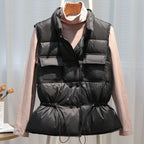 Anoukil | Women's Modern Puffer Vest with Notched Collar and Pockets | Warm 3