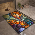 Diatomite Bath Mat with Non-Slip Rubber Base – Quick Dry Absorbent Bath Mat, 17 Designs, 16 x 24 to 24 x 35 in Design 2