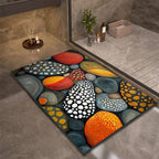 Diatomite Bath Mat with Non-Slip Rubber Base – Quick Dry Absorbent Bath Mat, 17 Designs, 16 x 24 to 24 x 35 in Design 16