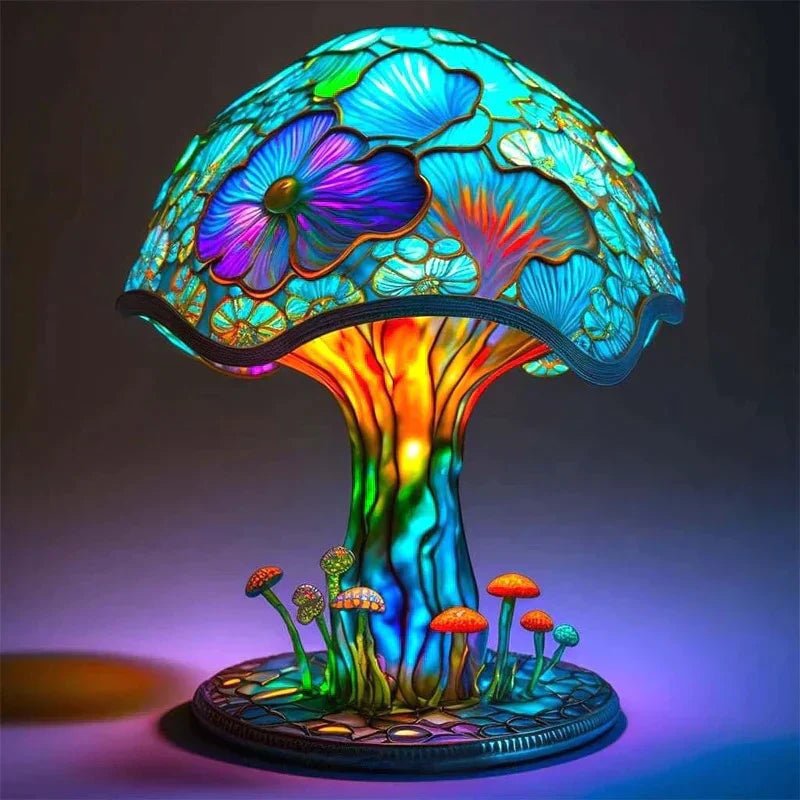 AuraGlass – Magical Colored Glass Lamp for Relaxing Atmosphere Lotus Flower
