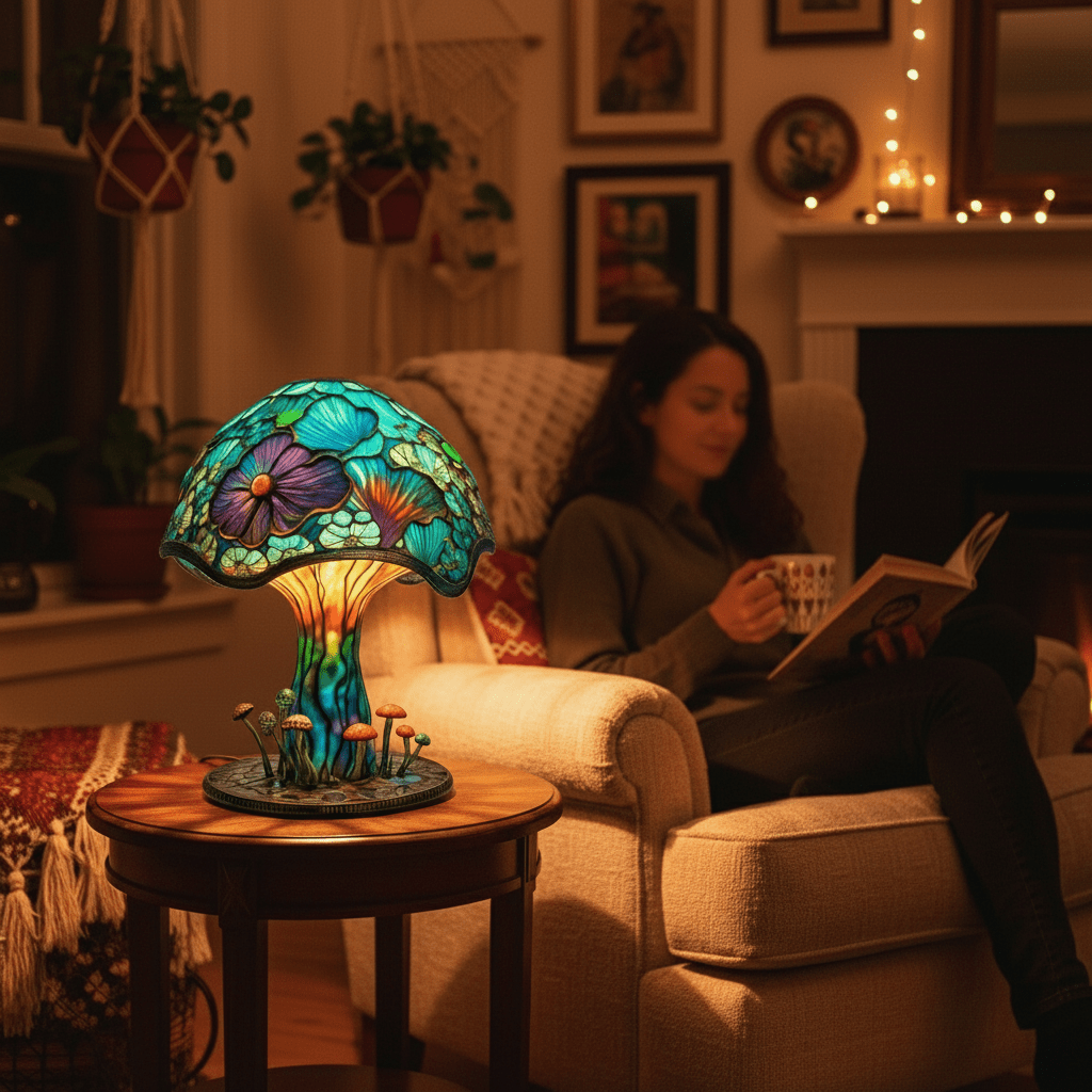 AuraGlass – Magical Colored Glass Lamp for Relaxing Atmosphere