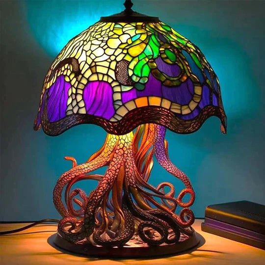 AuraGlass – Magical Colored Glass Lamp for Relaxing Atmosphere Octopus