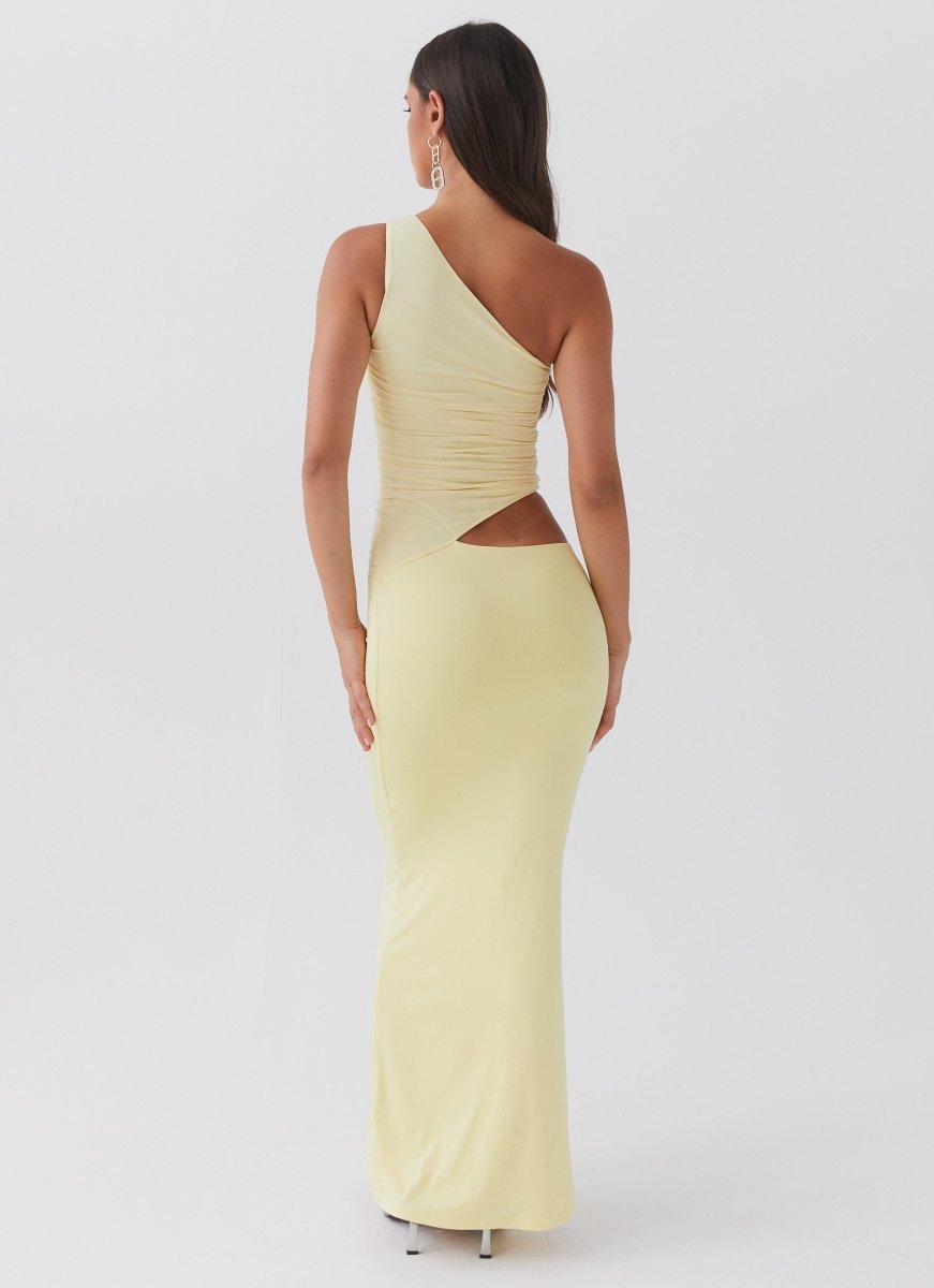 Aura | Women's Long Dress - One-Shoulder Design & Cut-Out Detail 1