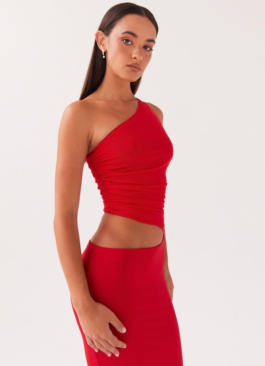 Aura | Women's Long Dress - One-Shoulder Design & Cut-Out Detail 3