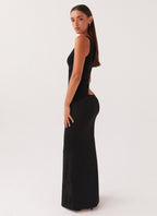 Aura | Women's Long Dress - One-Shoulder Design & Cut-Out Detail 5