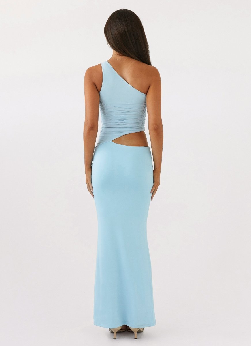 Aura | Women's Long Dress - One-Shoulder Design & Cut-Out Detail 7