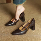 Auria | Women’s Genuine Leather Heels – Chic Artisan Stiletto & Refined Slimming Silhouette 0