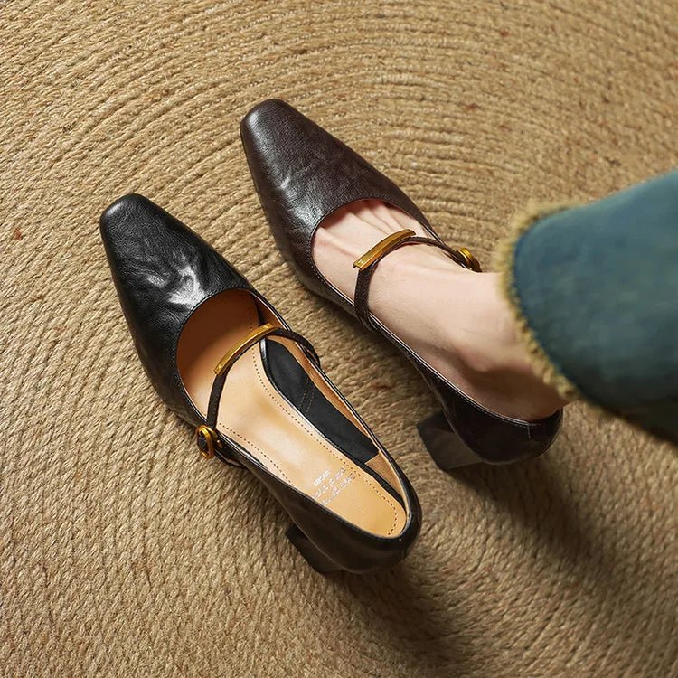 Auria | Women’s Genuine Leather Heels – Chic Artisan Stiletto & Refined Slimming Silhouette 7