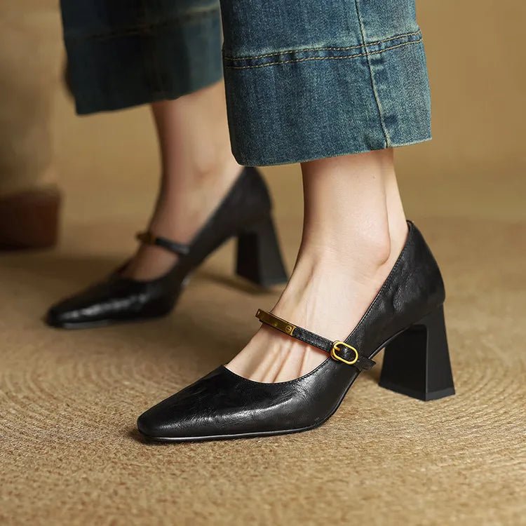 Auria | Women’s Genuine Leather Heels – Chic Artisan Stiletto & Refined Slimming Silhouette 8