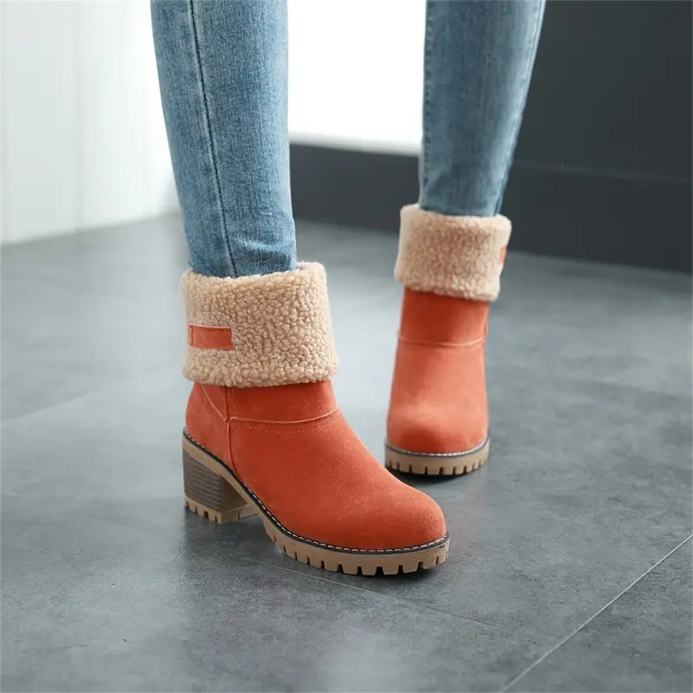 Solis | Boots for Women | Faux Shearling Cuff Ankle Style
