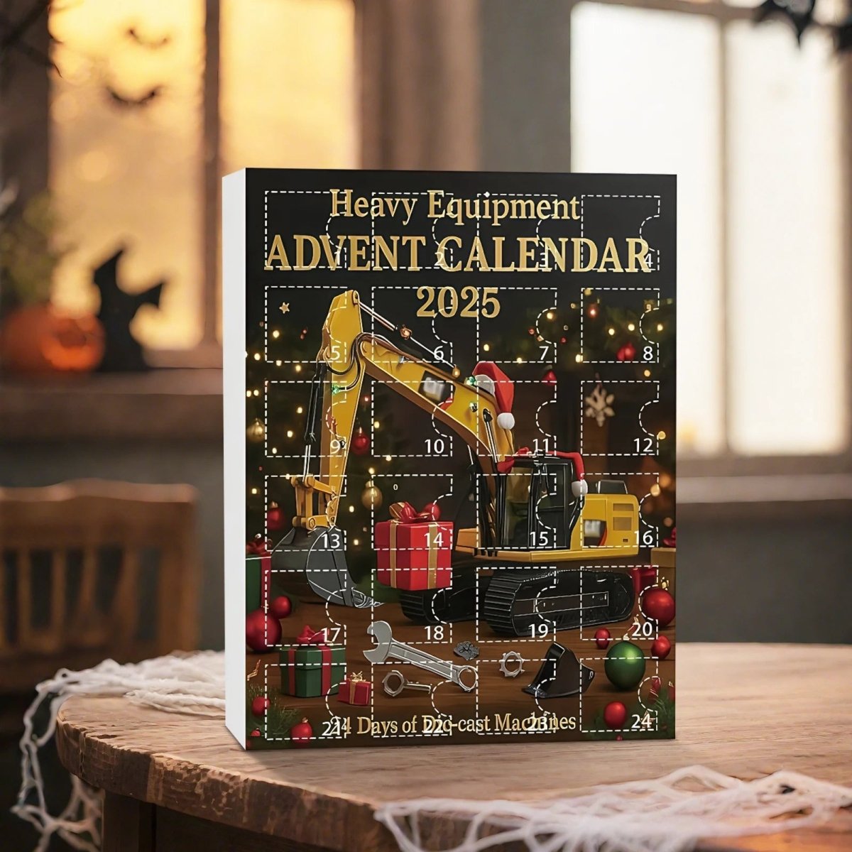 Construction Vehicle Advent Calendar for Kids – 24 Truck & Tool Toy Surprises, Christmas Countdown, Ages 3+