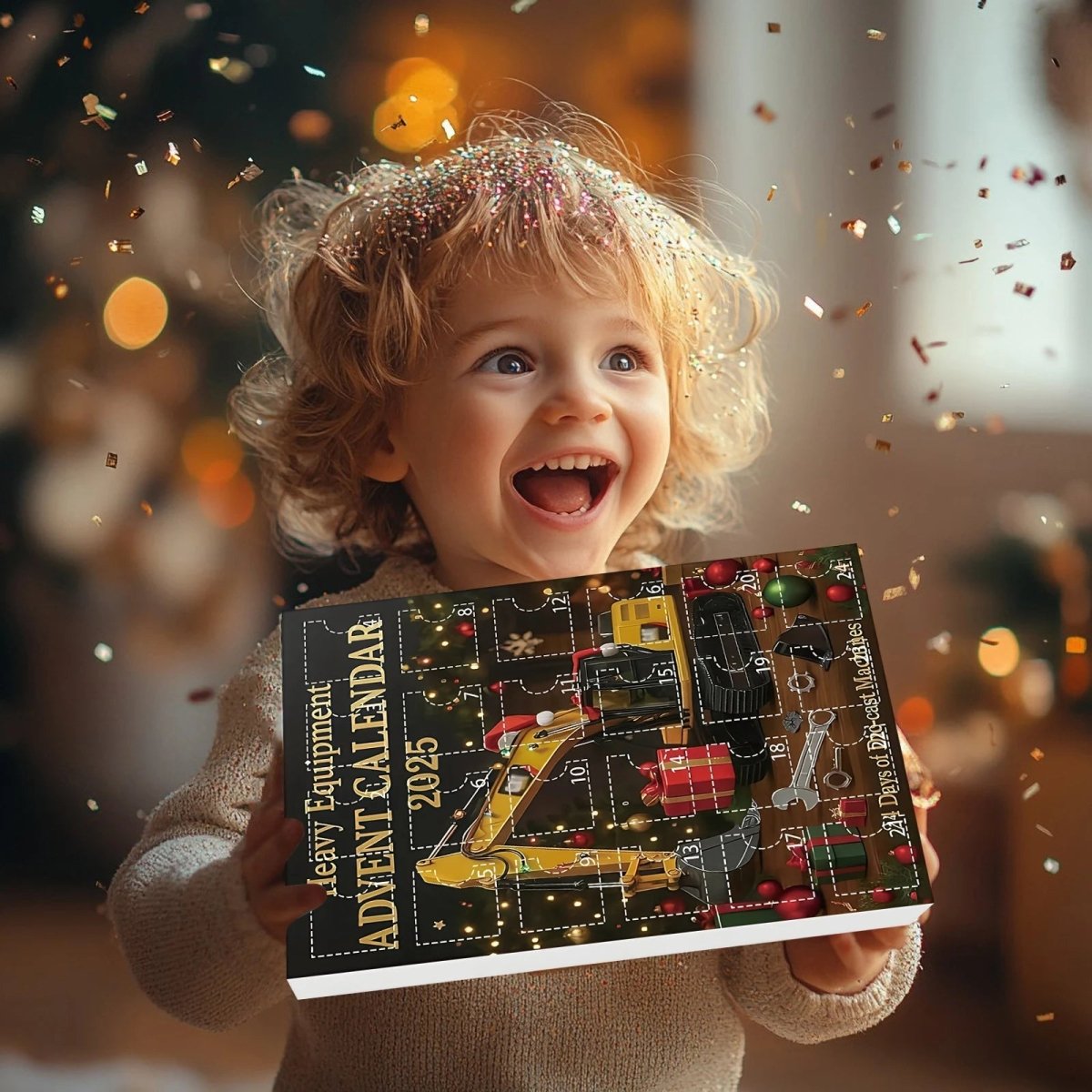 Construction Vehicle Advent Calendar for Kids – 24 Truck & Tool Toy Surprises, Christmas Countdown, Ages 3+