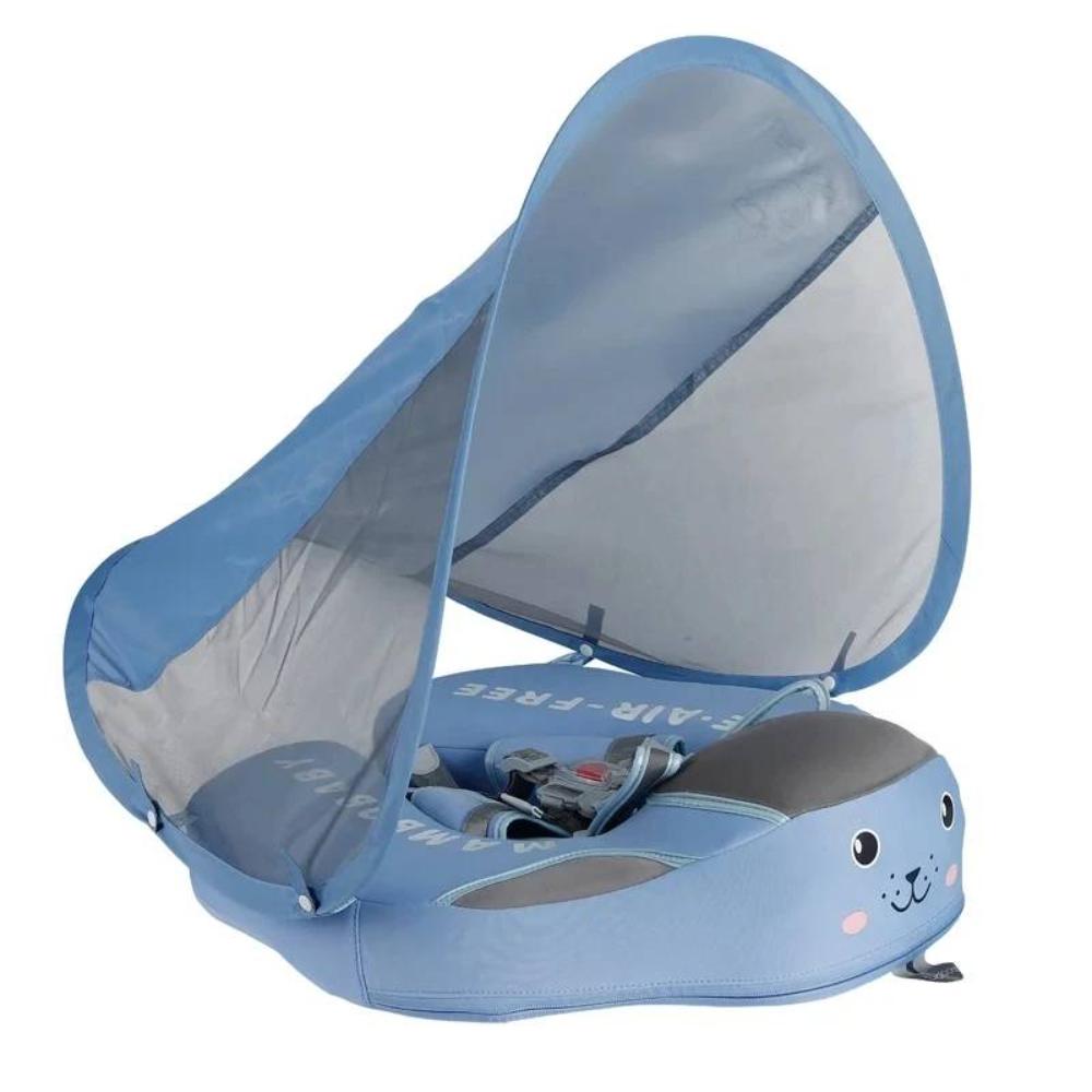 Baby Float with Removable Sunshade Turquoise Blue