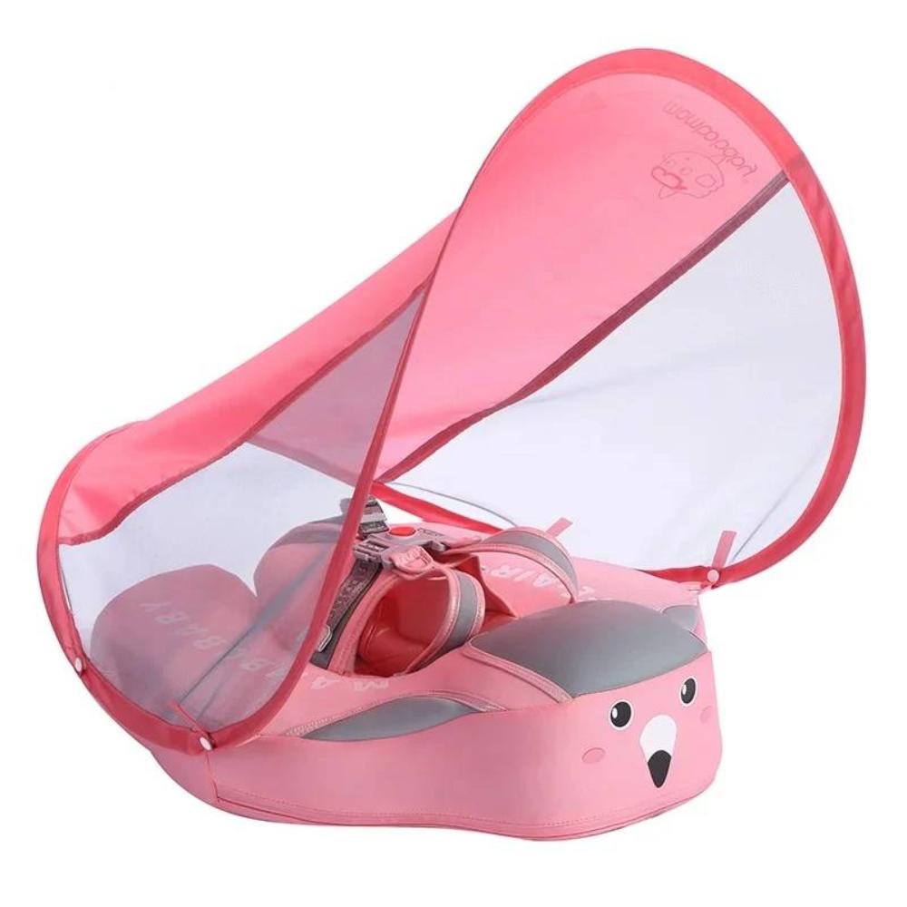 Baby Float with Removable Sunshade Turquoise Pink