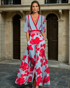 Bersh | Women's Wrap Dress – Floral Details & Feminine Fit 0