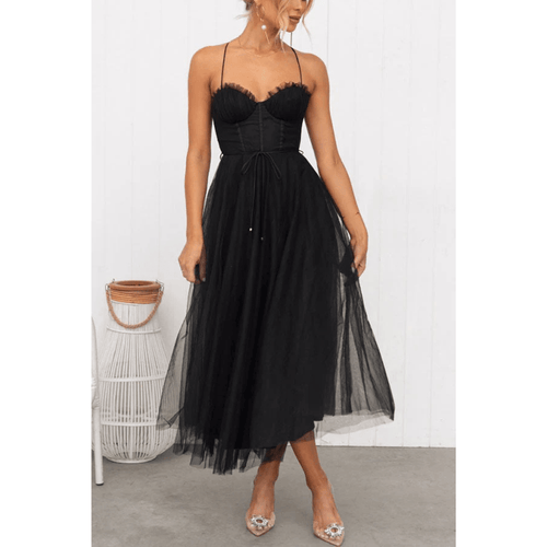 Beya | Modern Spaghetti Strap Maxi Dress for Women – Ethereal Silk Touch, Architectural A-Line & Scandinavian Summer Majestic 1
