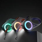 Light-Up Dog Leash with Flashlight – LED Dog Leash up to 16 ft, Visible at Night, 3 Colors – GlowGuard