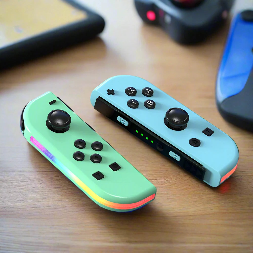 Bluetooth Joystick For Nintendo Switch Unique Colors Wireless LED Handle 2