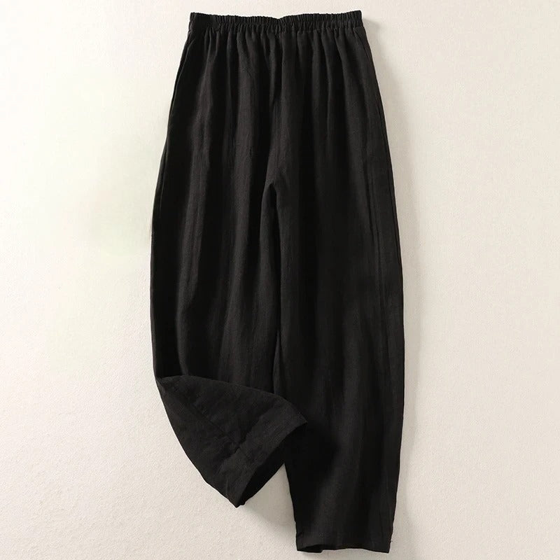 Serene | Elegant Wide Leg Tailored Trousers