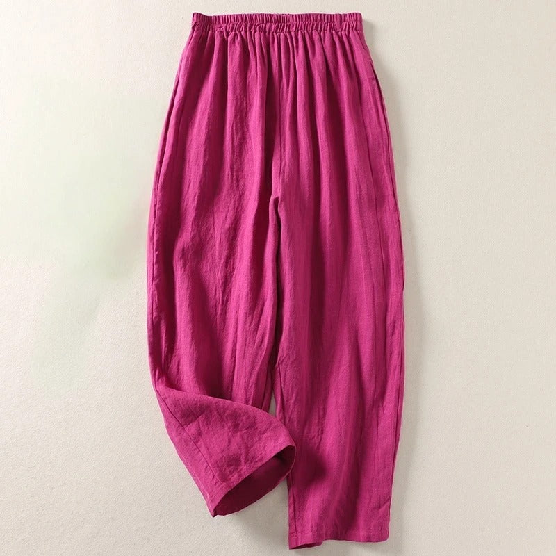 Serene | Elegant Wide Leg Tailored Trousers
