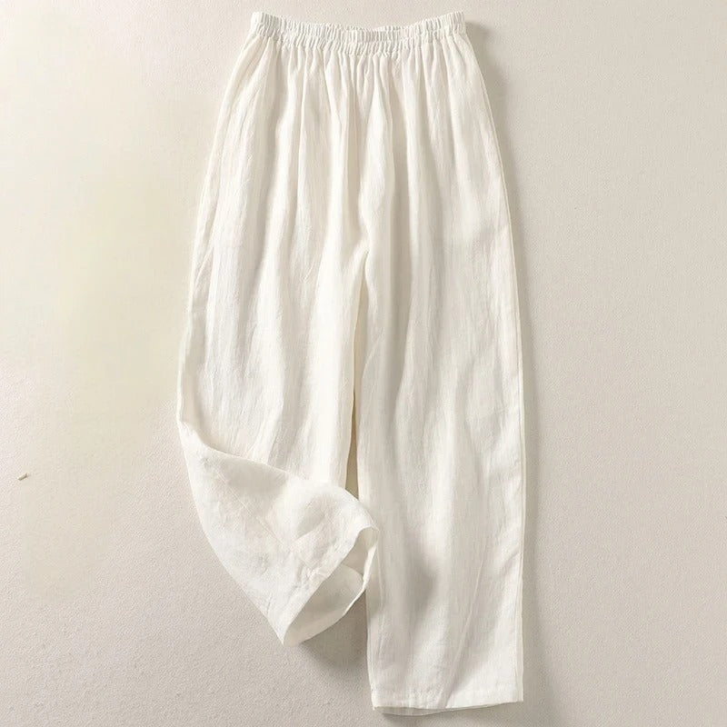 Serene | Elegant Wide Leg Tailored Trousers