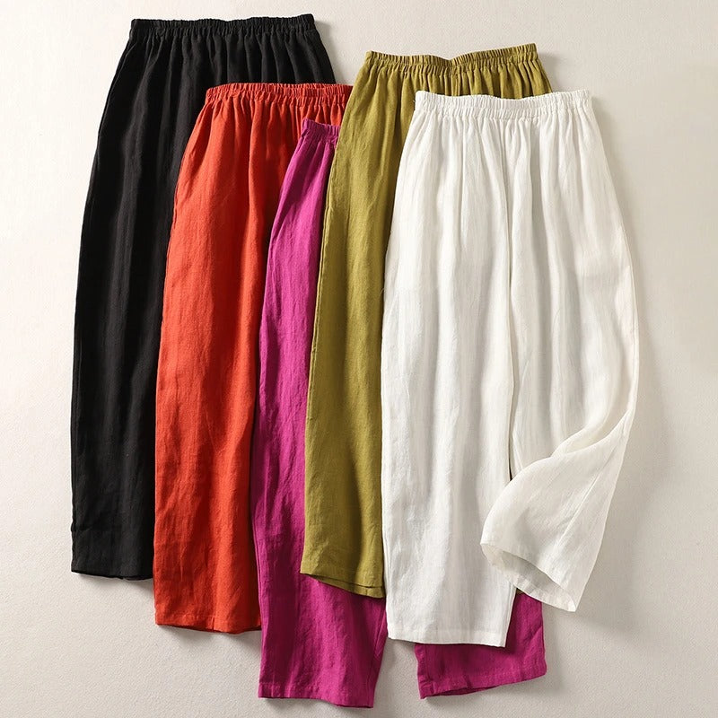 Serene | Elegant Wide Leg Tailored Trousers