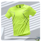 Breathable men's sports T-shirt for fitness, running and training – ideal for active men green